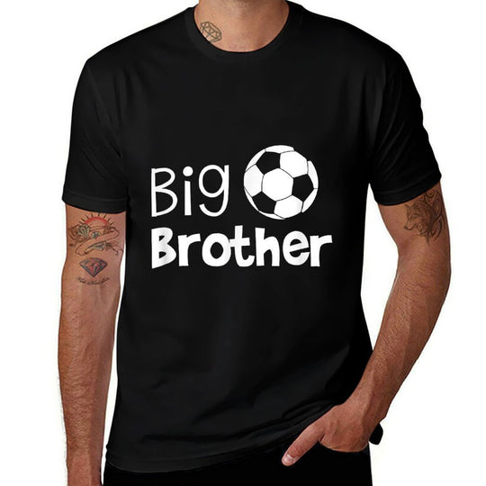 Big Brother - Soccer Tshirt for Big Brother Toddler  Heathered Texture T-Shirt