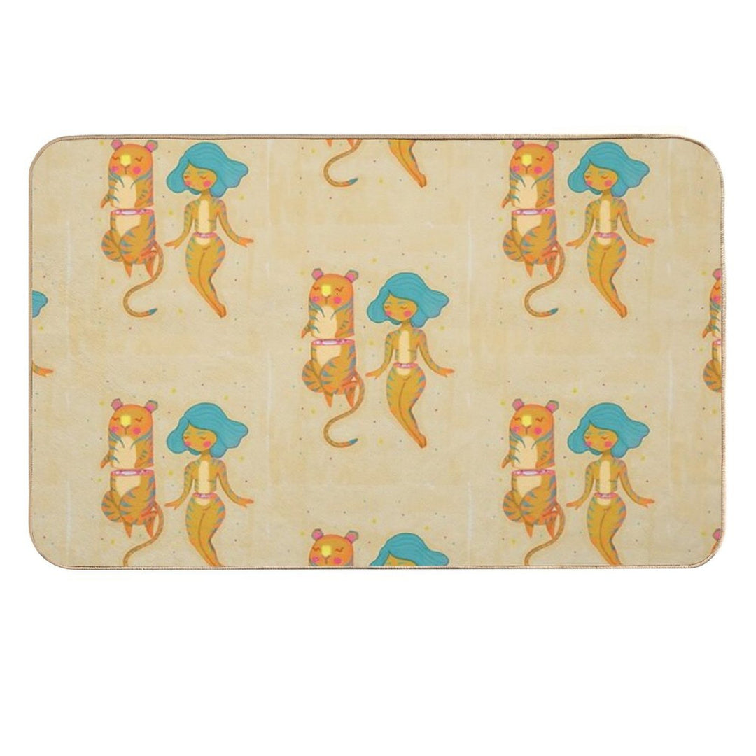 Sweet And Tiger  Rapid-Drying Bath Mat