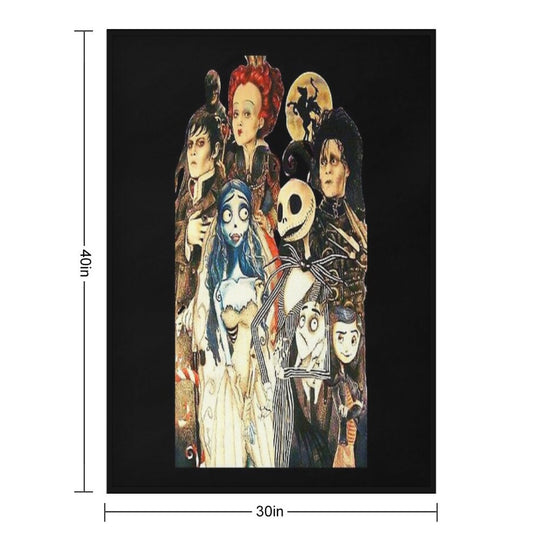 Tim Movie Horror Characters Film Durable Throw Blanket