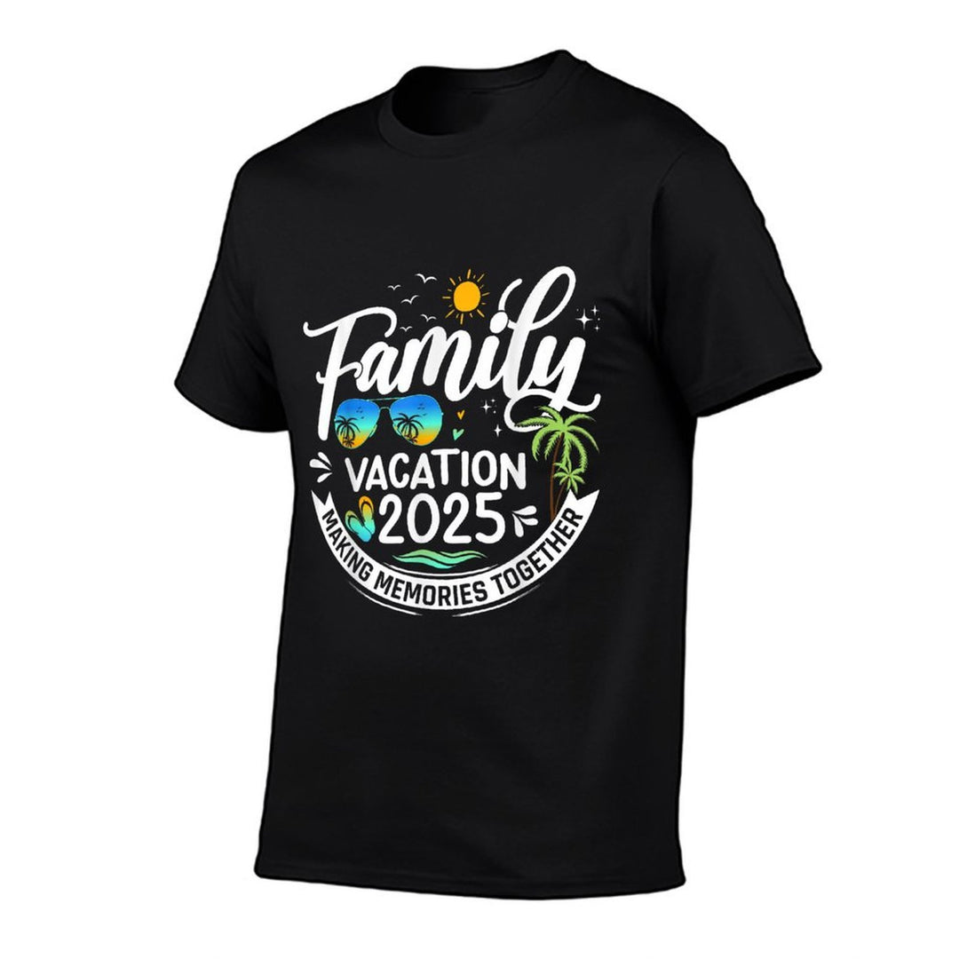 Family Vacation 2025 Beach Matching Family Summer Vacation  Summer-ready Fabric T-Shirt