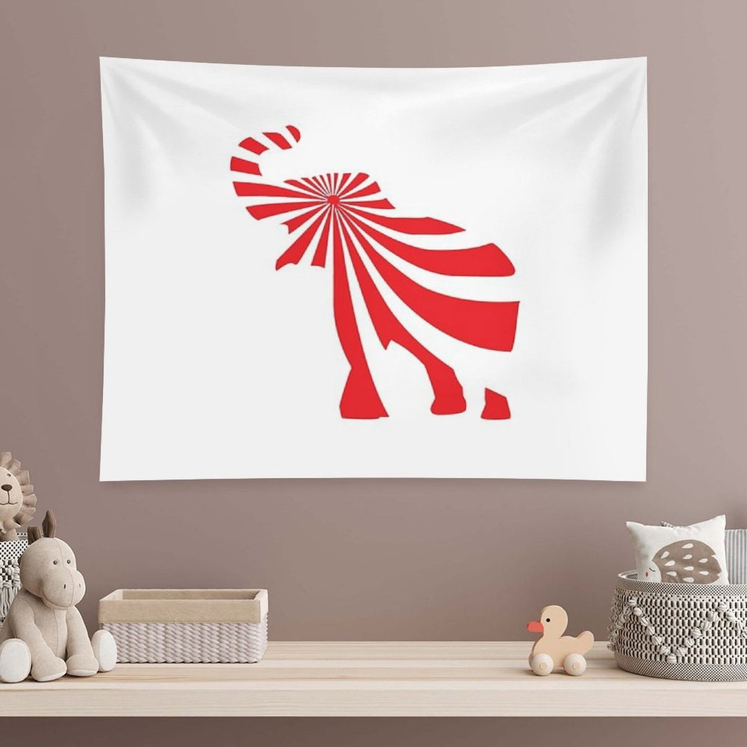 Peppermint Elephant Tapestry