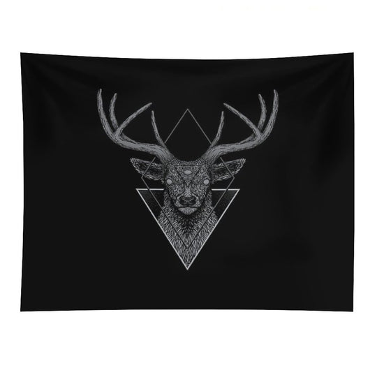 Dark Deer Tapestry