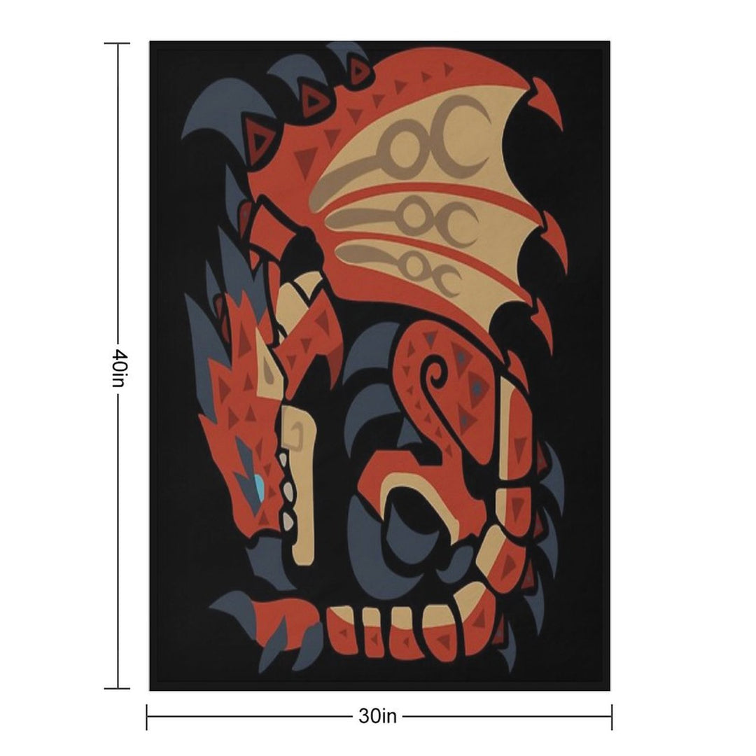 Rathalos - MHW Multi-functional Throw Blanket