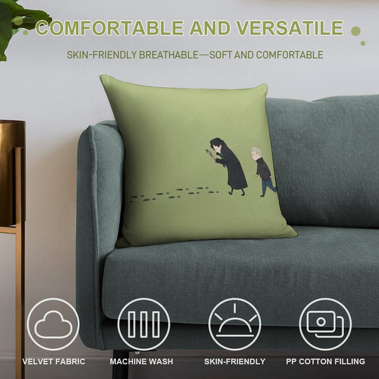 Clueing For Looks Soft Ultra-Soft Texture Throw Pillow