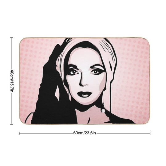 Joan Collins  Pop Art  Versatile Bath Mat