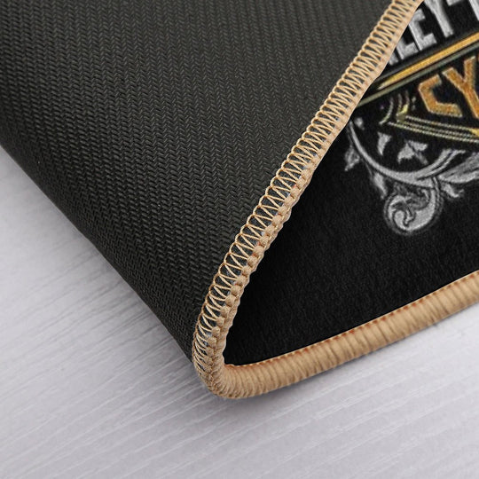 Halftone Vintage Essence, Timeless Motorcycle Spirit  Slip-Resistant Bath Mat