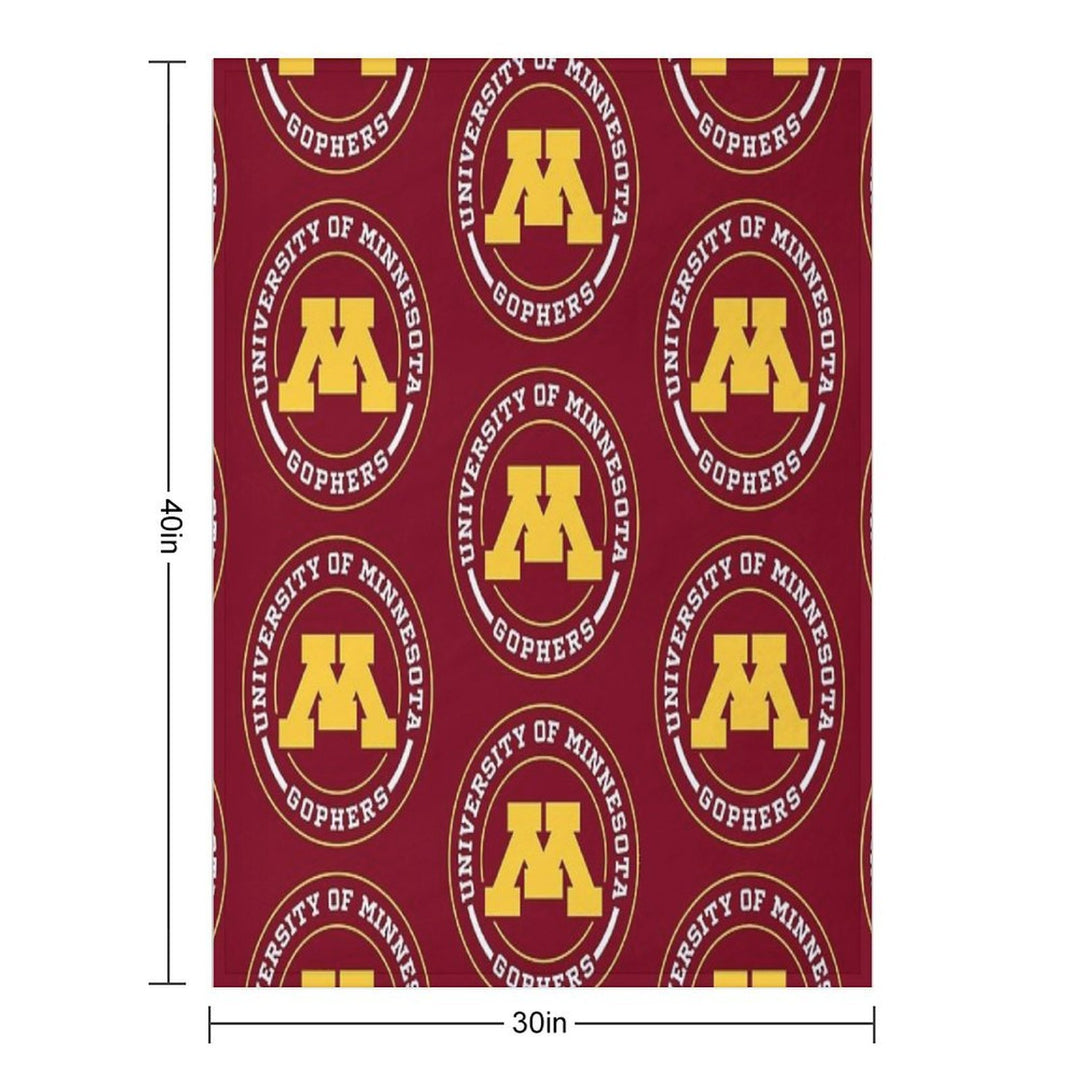 Gophers - Circle Design Eco-conscious Throw Blanket