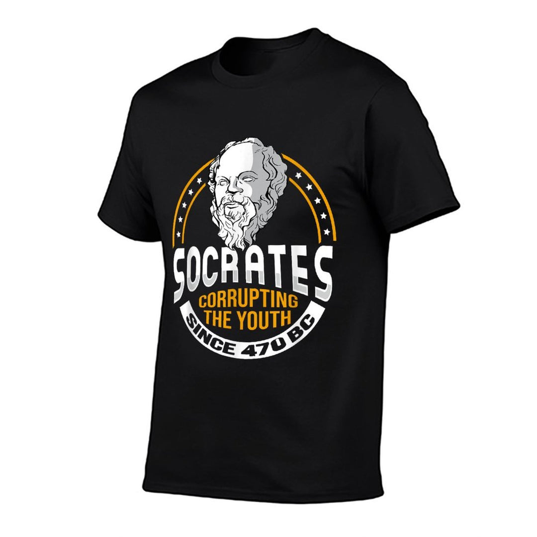 Socrates Corrupting Youth Meme for A Philosopher  Slim-fit Cut T-Shirt