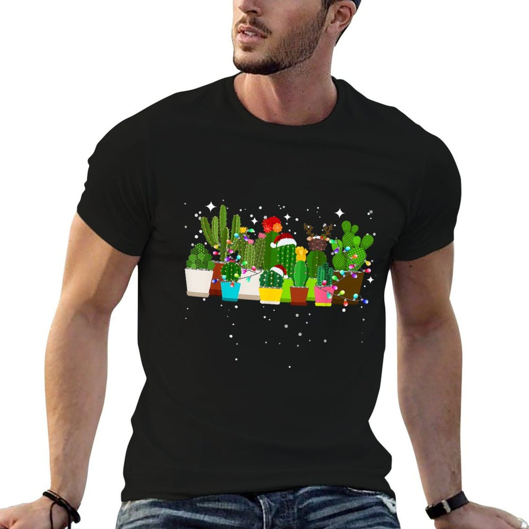 Funny Cactus Christmas Tree  Lightweight T-Shirt
