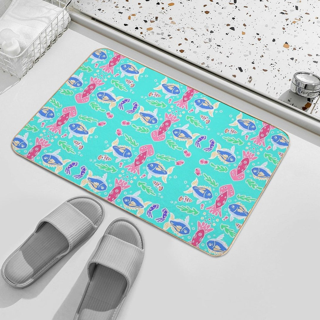 Vibrant Squid  Eco-Friendly Bath Mat