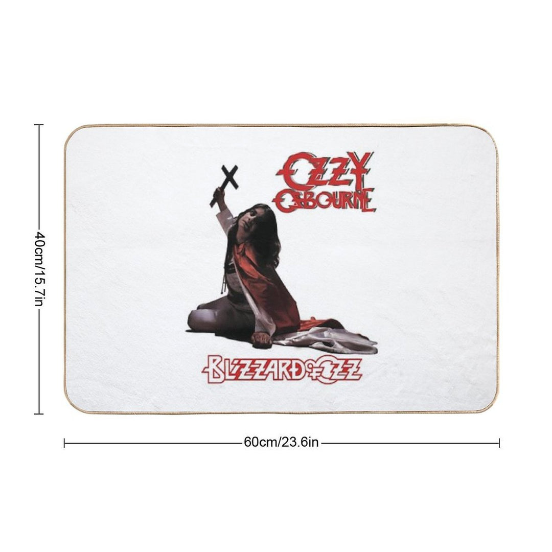 Oz.zy Osbournes Bliz.zard Of Oz.z Album  Slip-Resistant Bath Mat