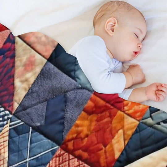 Quilted Patchwork Pattern Lightweight Throw Blanket