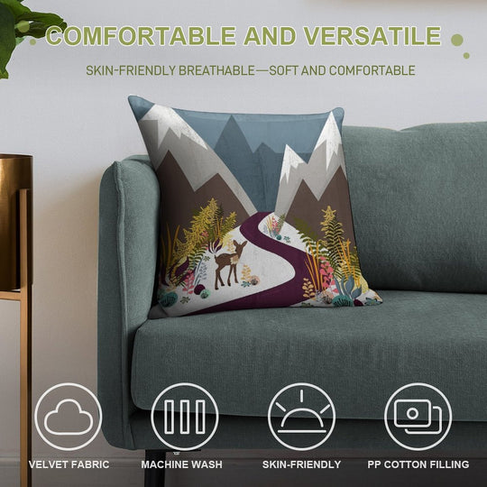 November Soft Anti-Pilling Throw Pillow