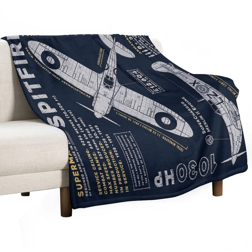 Spitfire Machine-washable Throw Blanket
