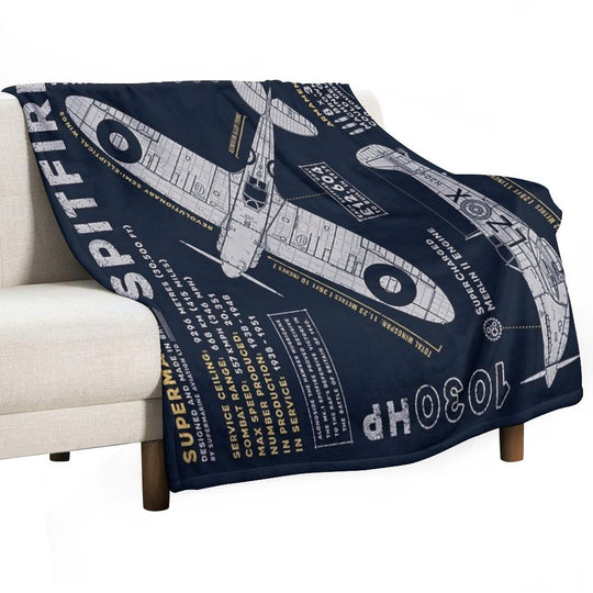 Spitfire Machine-washable Throw Blanket