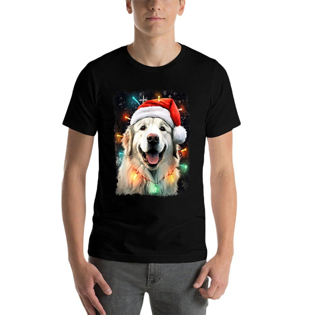 Dog Great Pyrenees Christmas  Eco-friendly Material T-Shirt