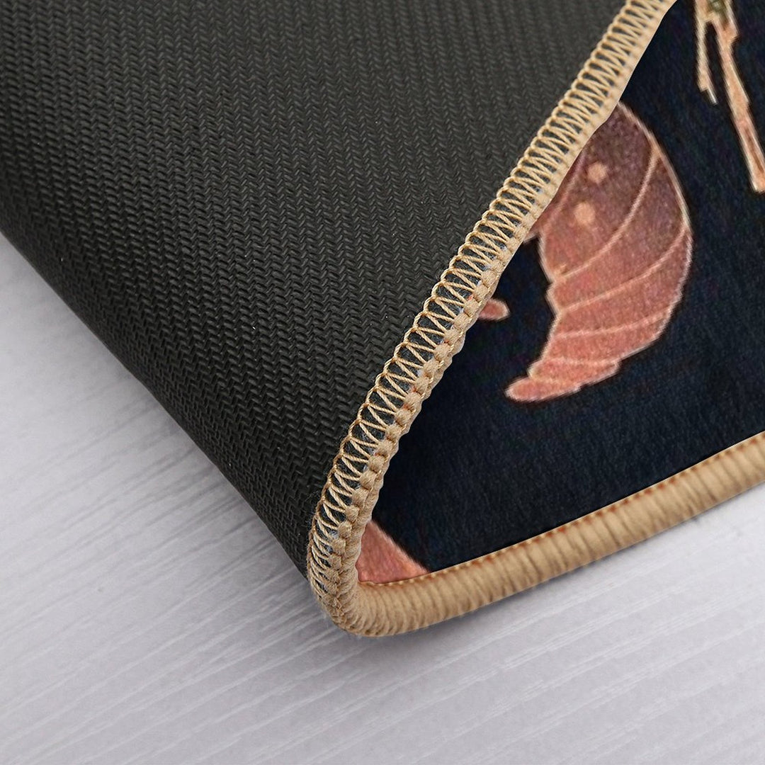 Ito Jakuchu - Red Parrot on The Branch of A Tree  Absorbent Bath Mat