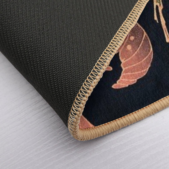 Ito Jakuchu - Red Parrot on The Branch of A Tree  Absorbent Bath Mat