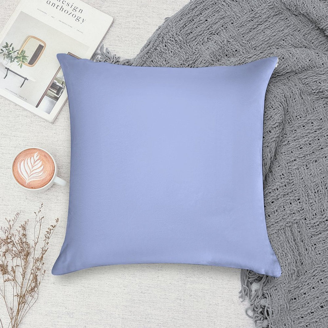 Solid Periwinkle Blue Soft Decorative Cover Throw Pillow