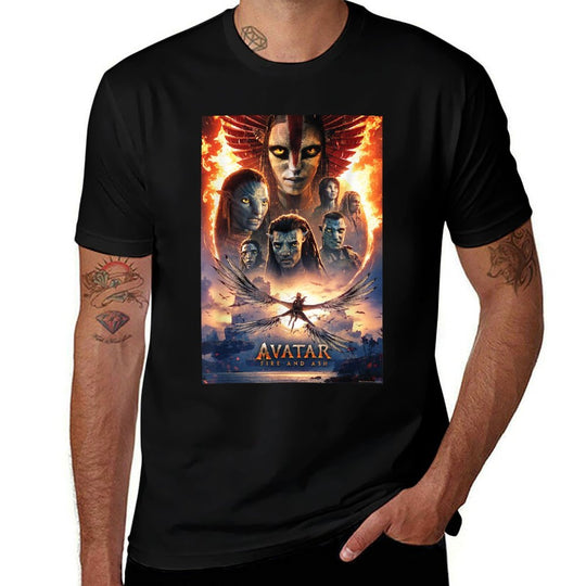 Avatar Fire And Ash Official Movie Theatrical Poster  Soft T-Shirt