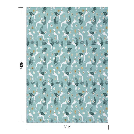 Greyhound And Butterfly Comfort Throw Blanket