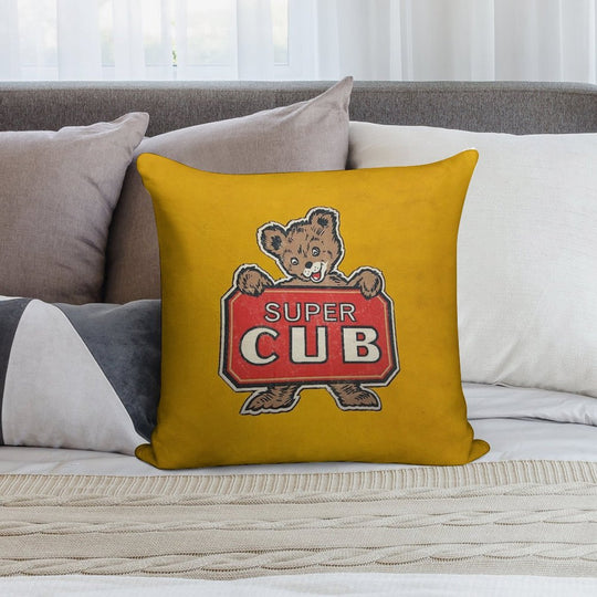 Super Cub Soft Skin-Friendly Throw Pillow