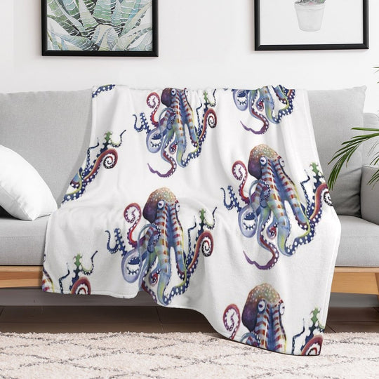 Octopus Compact Throw Blanket