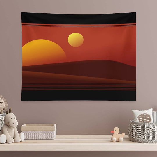 TATOOINE SUNSET Tapestry
