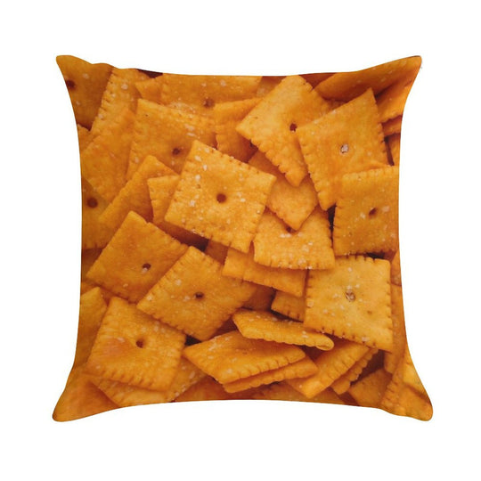 Cheez Its Soft Short Plush Fabric Throw Pillow