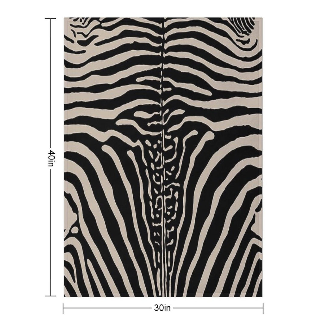 Zebra Stripes Zebra Print Shrink-resistant Throw Blanket