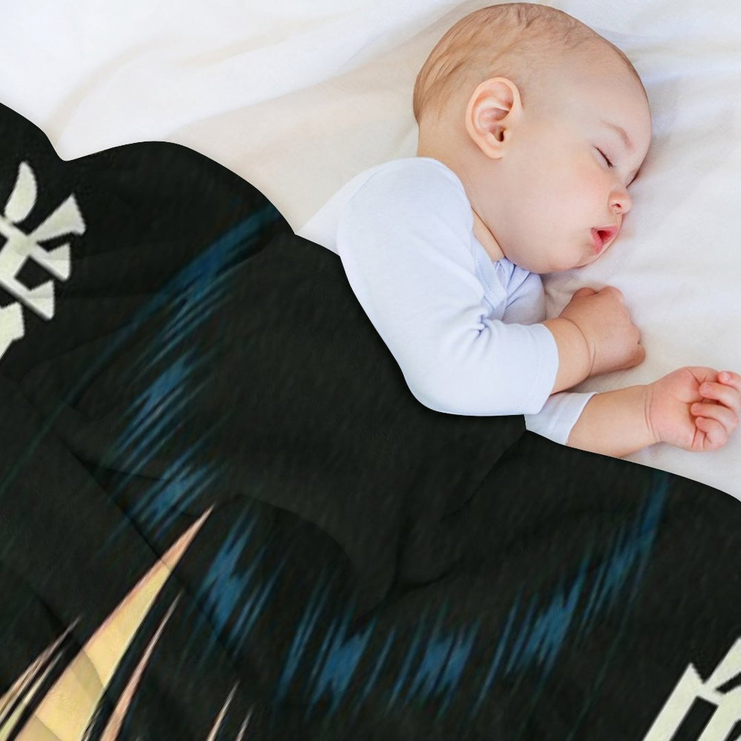 90s Anime Black Widow Lightweight Throw Blanket