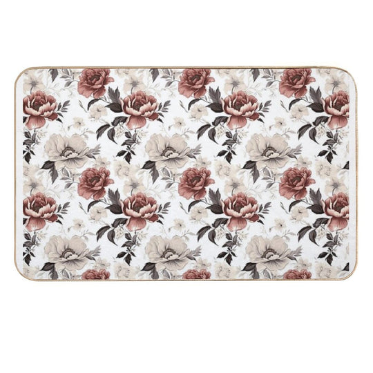 Royal Flower  Repositionable Bath Mat