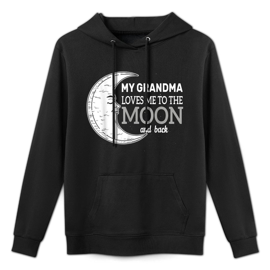 My Grandma Loves Me To The Moon And Back Kids Girl Boy Durable Construction Hoodie