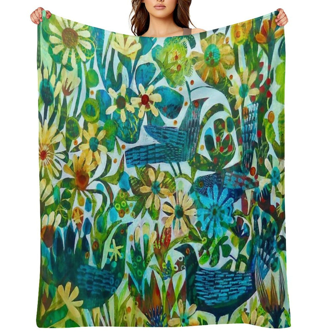 Summer Light, An Este MacLeod Design Velvety-soft Throw Blanket