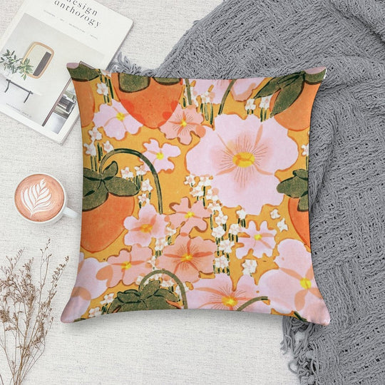 Strawberry Fields II Soft Decorative Cover Throw Pillow