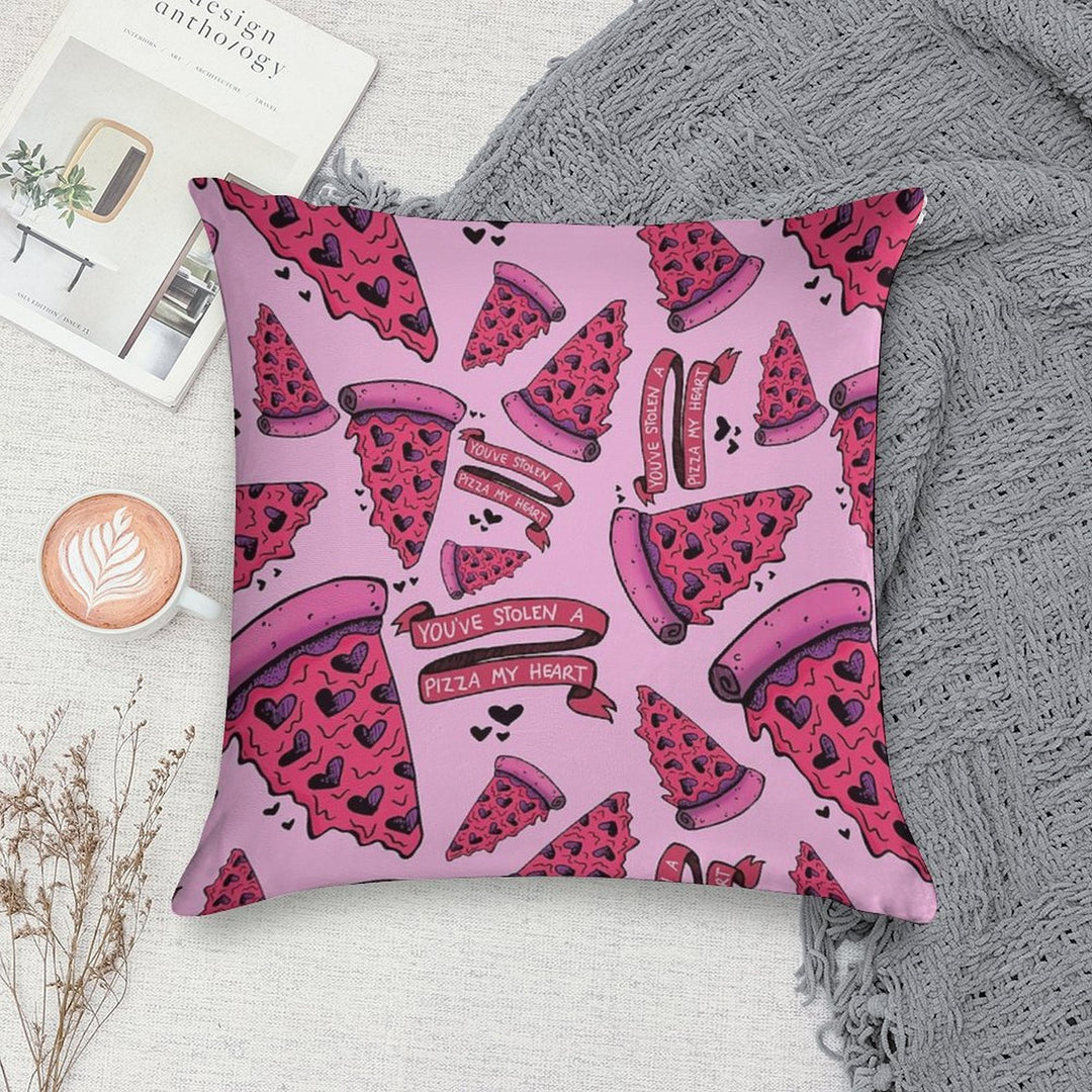 You've Stolen A PIZZA My Heart Soft Ultra-Soft Texture Throw Pillow