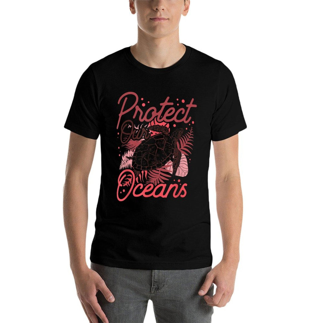 Protect Our Oceans Save Ocean Protection Clean Sea  Lightweight T-Shirt