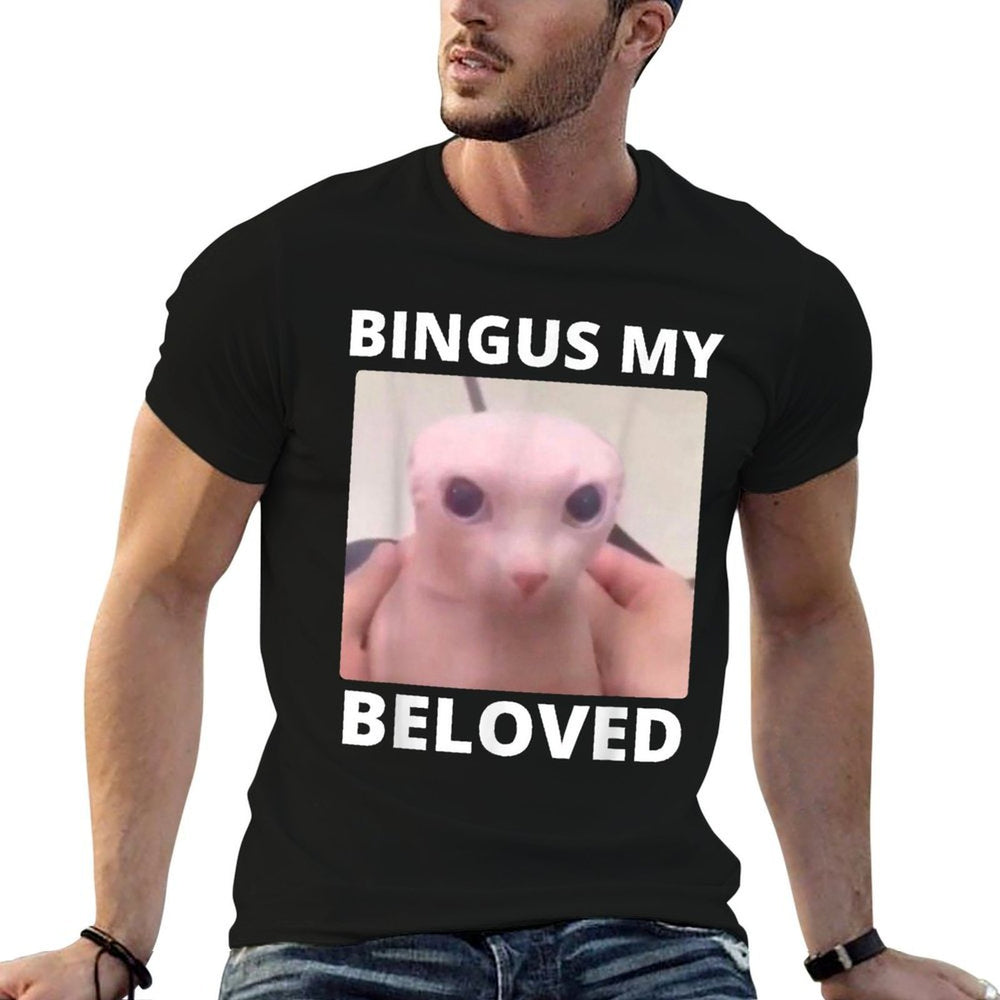 Bald Bingus My Beloved Hairless Sphinx Cat Bingus Cat Meme  Relaxed-fit T-Shirt