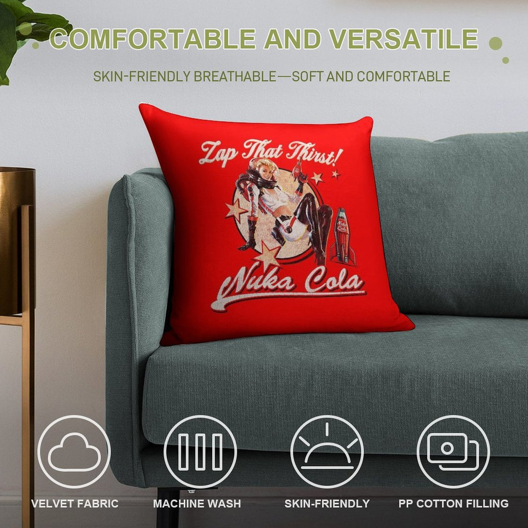 Nuka Pinup Girl Worn-Out Dks Soft Style Accent Throw Pillow