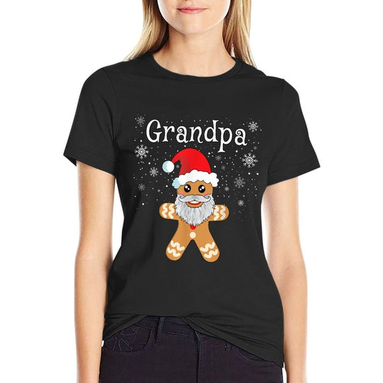 Grandpa Gingerbread Men Funny Matching Christmas  Breathable T-Shirt
