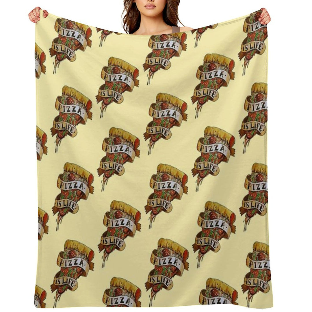 Pizza Is Life All-season Throw Blanket