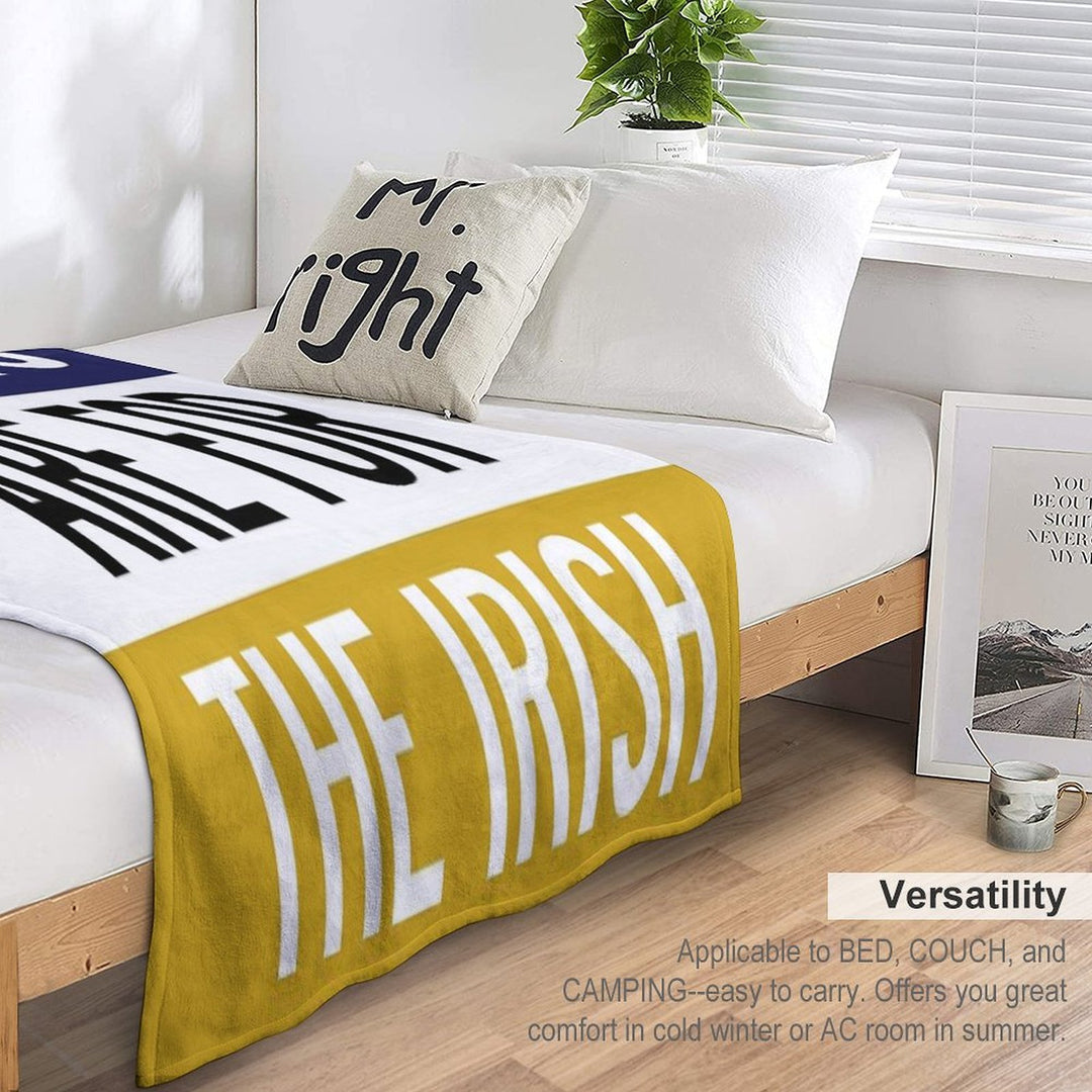 Saturdays Are for The Irish Travel-friendly Throw Blanket