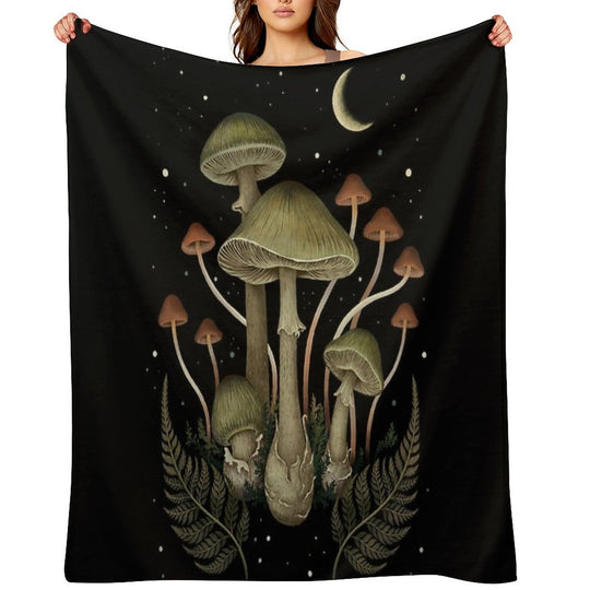 Death Cap Plush Throw Blanket