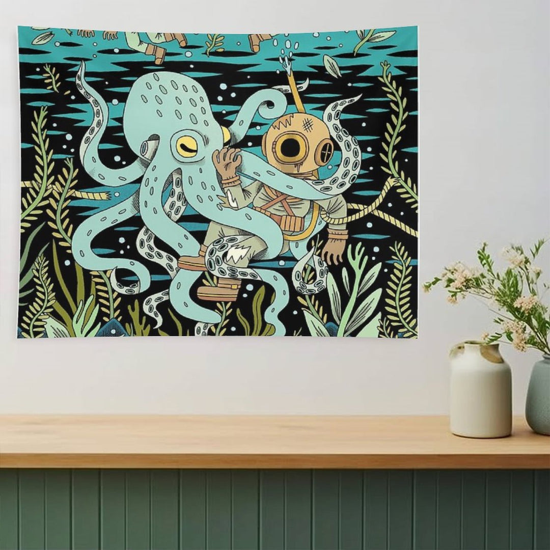 Diver Tapestry