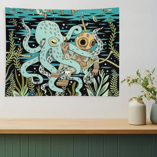 Diver Tapestry