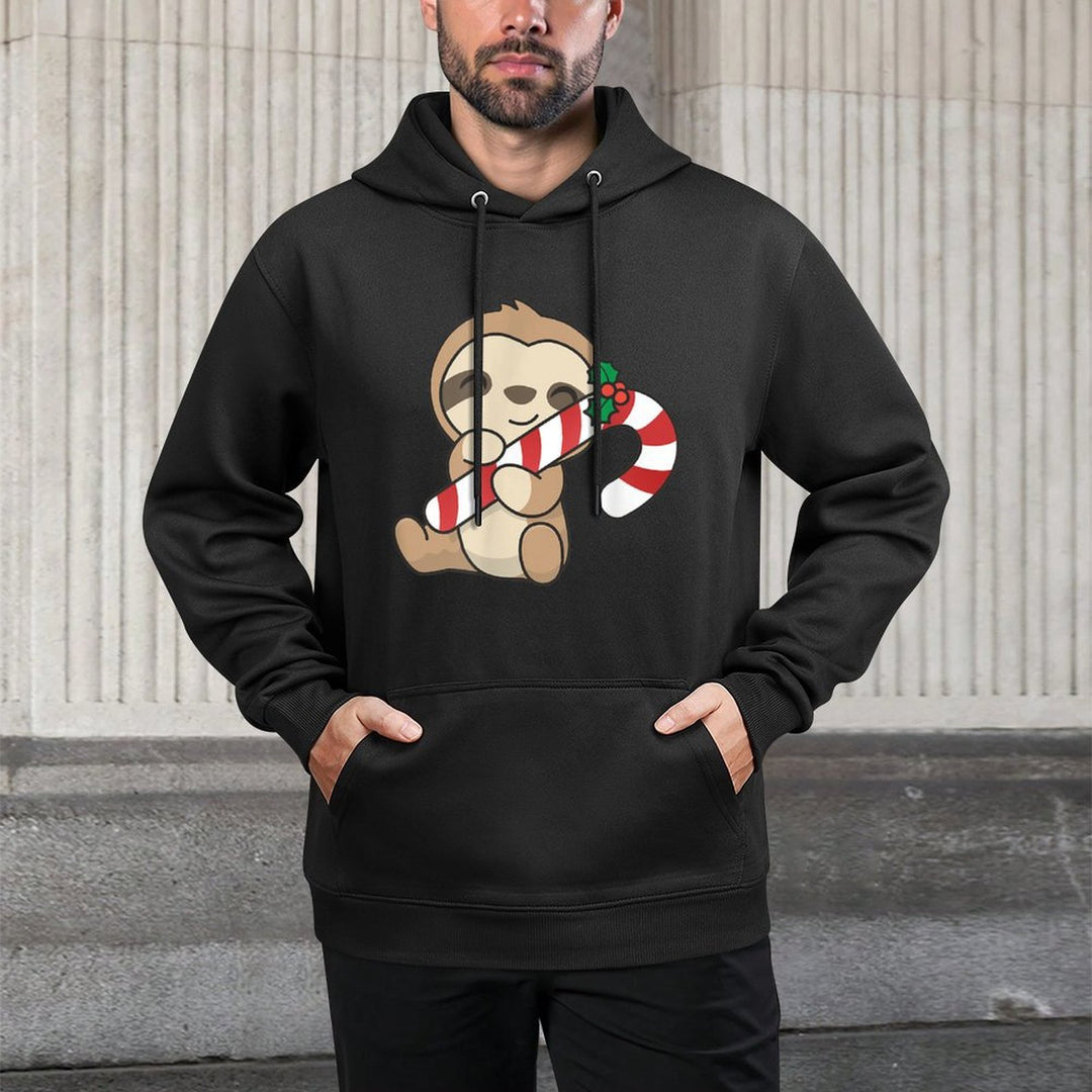 Sloth Christmas Candy Cane Cute Sloth All-Day Comfort Hoodie