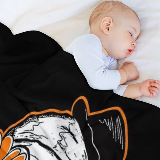 Sunflower Sunglasses Horror Clown Movie Art Terrifier 2 Sustainable Throw Blanket