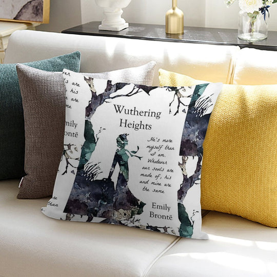 Wuthering Heights, Emily Bronte Soft Easy Maintenance Throw Pillow