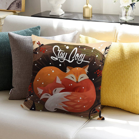 Stay Cozy Soft High-Density Material Throw Pillow