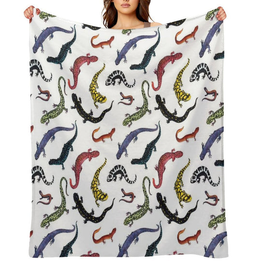 Salamanders Anti-pilling Throw Blanket